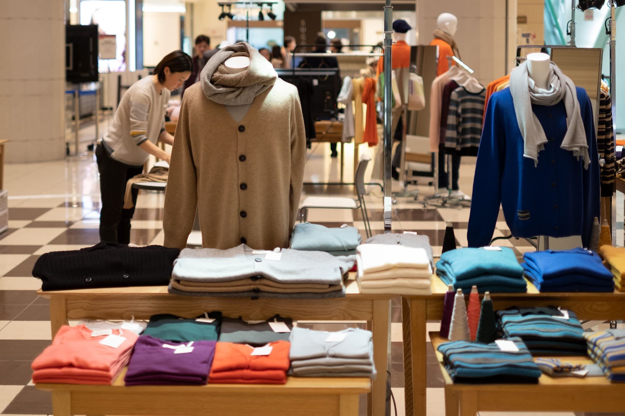 白田のカシミヤ展示会・販売会